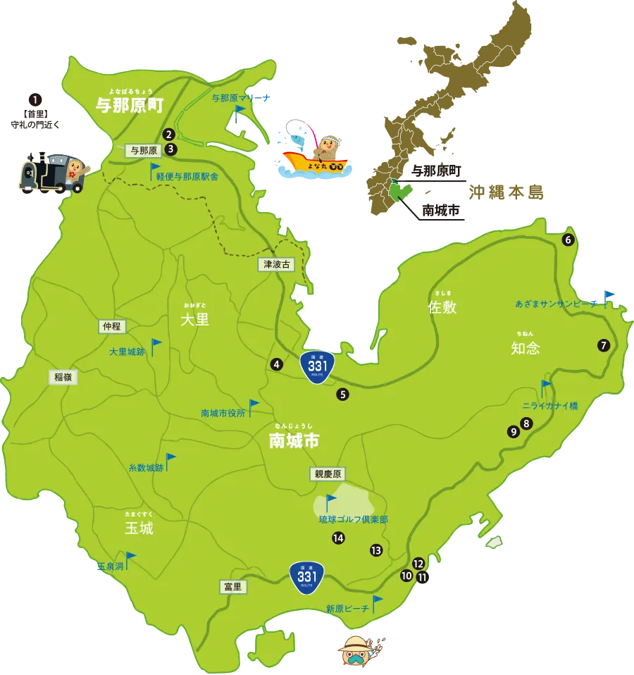 東御廻り巡拝ウォークコースマップ